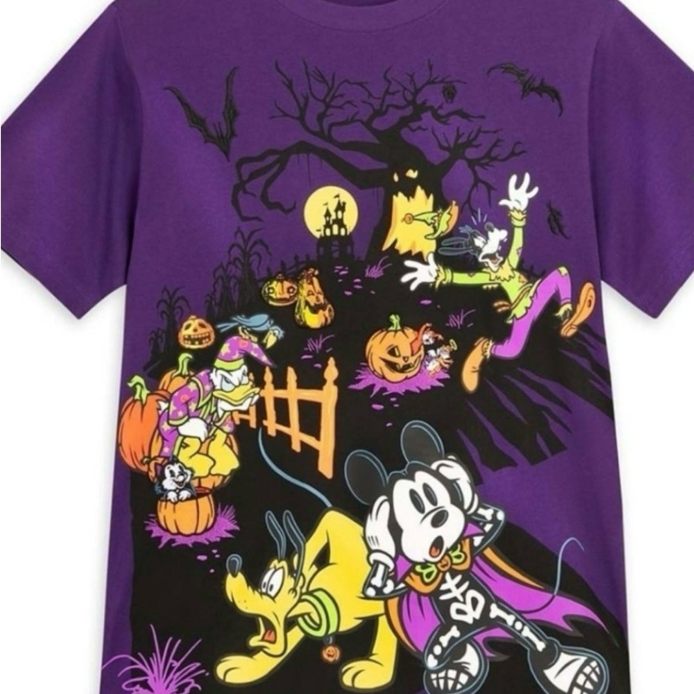 DISNEY CRUISE LINE DCL Halloween High Seas Mickey Pluto and Goofy Shirt Size Med